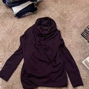 Pink Clover Deep Purple Cowl Neck Sweater (M)